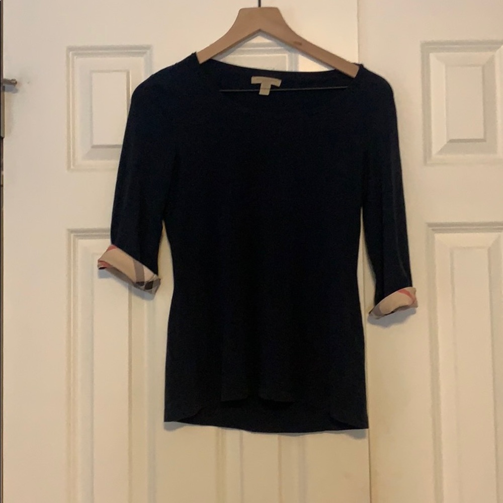 Navy Burberry Shirt